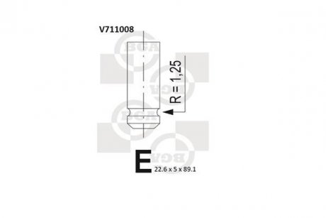 Клапан випускний BGA V711008