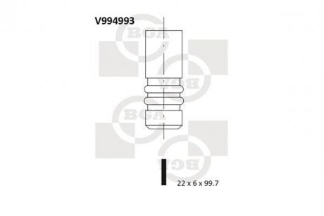 Клапан выпускной BGA V994993