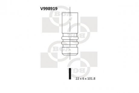 Клапан выпускной BGA V998919