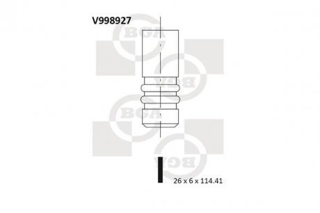 Клапан випускний BGA V998927