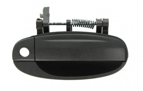 Ручка дверей передн Прав (зовнішн, з отвором для замка, чорний) CHEVROLET AVEO II 04.08-05.11 BLIC 601056008402P