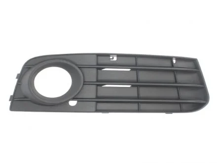Решітка бампера передн Прав (з отвором для галогенних фар, чорний) AUDI A4 B8 11.07-10.11 BLIC 6502070029914P