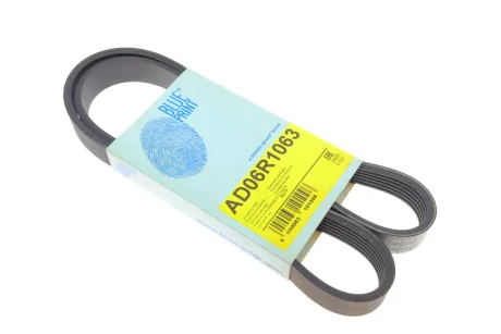 РЕМЕНЬ ПРИВОДА ВСПОМОГАТЕЛЬНЫХ АГРЕГАТОВ BLUE PRINT AD06R1063