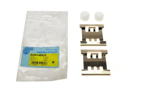 Монтажний набір гальмівних колодок передн NISSAN INTERSTAR, OPEL MOVANO A, RENAULT MASTER II 1.9D-3.0D 12.97- BLUE PRINT ADN148604