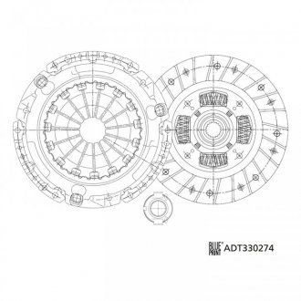 Зчеплення (набір) BLUE PRINT ADT330274