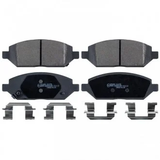 Комплект гальмівних колодок передн, OPEL KARL 1.0/1.0LPG 01.15-03.19 BLUE PRINT ADW194216