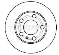 Гальмівний диск BORG & BECK BBD4369