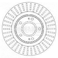 Гальмівний диск BORG & BECK BBD4481