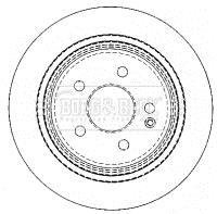 Гальмівний диск BORG & BECK BBD4489