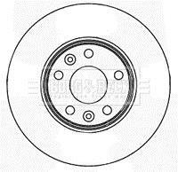 Гальмівний диск BORG & BECK BBD5163