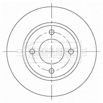 Гальмівний диск BORG & BECK BBD5376