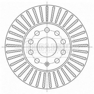Тормозной диск BORG & BECK BBD5393