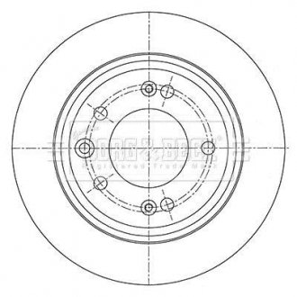 Гальмiвнi диски BORG & BECK BBD5450 (фото 1)