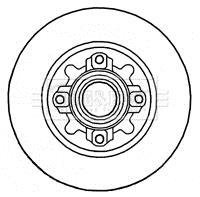 Гальмівний диск BORG & BECK BBD5841S