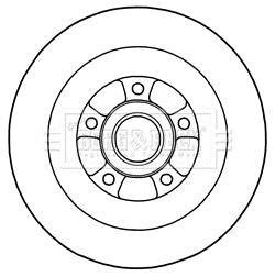 Тормозной диск BORG & BECK BBD5970S