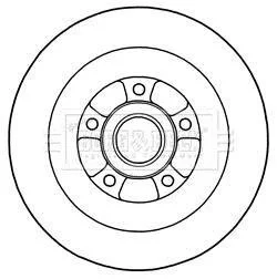 Гальмівний диск BORG & BECK BBD5970S