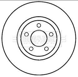 Гальмівний диск BORG & BECK BBD5980S