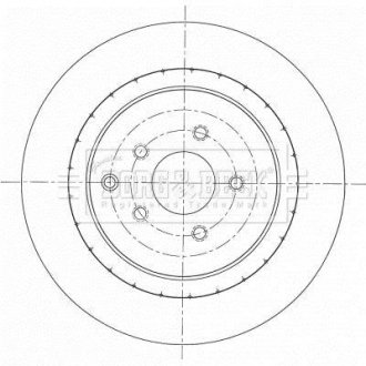 Гальмівний диск BORG & BECK BBD6094S