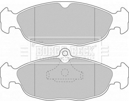 Гальмівні колодки, дискове гальмо (набір) BORG & BECK BBP1424