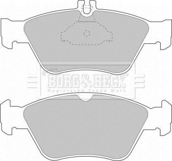Гальмівні колодки, дискове гальмо (набір) BORG & BECK BBP1454