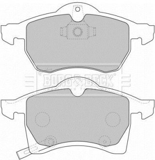 Гальмівні колодки, дискове гальмо (набір) BORG & BECK BBP1612 (фото 1)