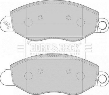 Гальмівні колодки, дискове гальмо (набір) BORG & BECK BBP1714