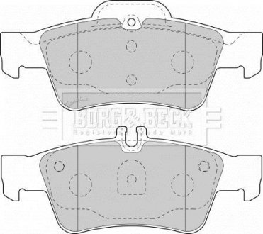Гальмівні колодки, дискове гальмо (набір) BORG & BECK BBP1798