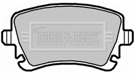 Тормозные колодки, дисковый тормоз (набор) BORG & BECK BBP2139