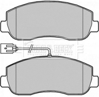 - Гальмівні колодки до дисків BORG & BECK BBP2266