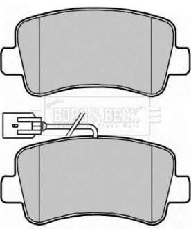 Гальмівні колодки (набір) BORG & BECK BBP2267