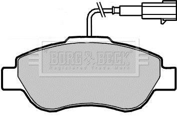 Гальмівні колодки (набір) BORG & BECK BBP2416