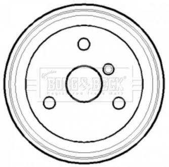 Фото гальмівний барабан BORG & BECK BBR7118 Гальмівний барабан BORG & BECK BBR7118