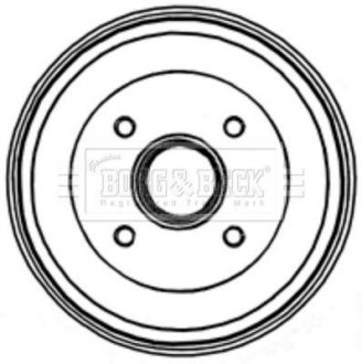 Тормозный барабан BORG & BECK BBR7205