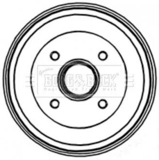 Фото тормозный барабан BORG & BECK BBR7205 Тормозный барабан BORG & BECK BBR7205