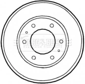 Фото тормозный барабан BORG & BECK BBR7226 Тормозный барабан BORG & BECK BBR7226