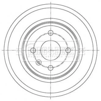 Фото тормозный барабан BORG & BECK BBR7264 Тормозный барабан BORG & BECK BBR7264