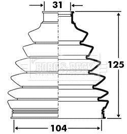 Пыльник BORG & BECK BCB2395