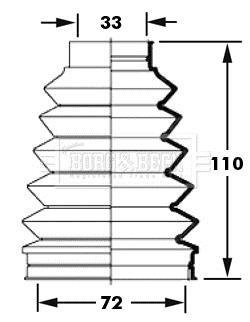 Пыльник BORG & BECK BCB6000