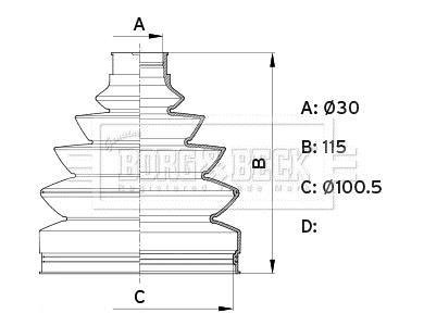 Пильовик BORG & BECK BCB6345