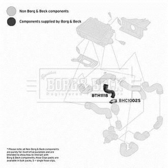 Шлангопровід BORG & BECK BTH1118