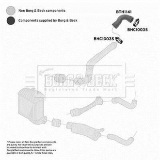 Шлангопровід BORG & BECK BTH1141