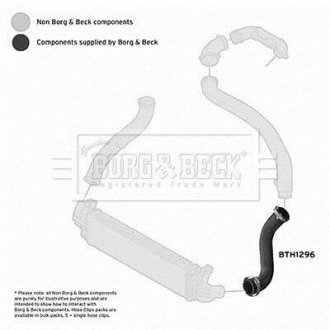 Патрубок BORG & BECK BTH1296