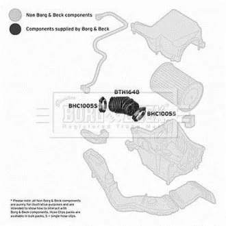 Шлангопровод BORG & BECK BTH1648