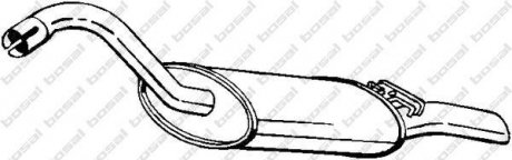 Глушник вихлопних газів (кінцевий) BOSAL 105017