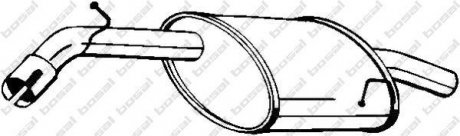 Глушник вихлопних газів (кінцевий) BOSAL 141193