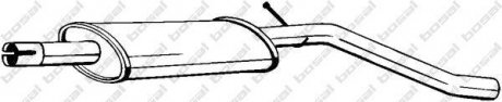 Глушник системи випуску (середній) BOSAL 148005
