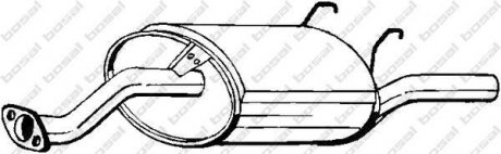 Глушитель выхлопных газов (конечный) BOSAL 163727 (фото 1)
