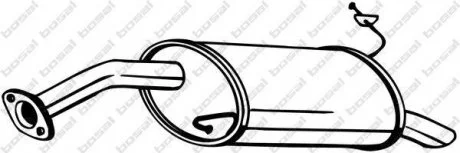 Глушник вихлопних газів (кінцевий) BOSAL 165-287