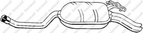 Глушитель выхлопных газов (конечный) BOSAL 175339