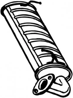 Глушитель выхлопных газов (конечный) BOSAL 219095